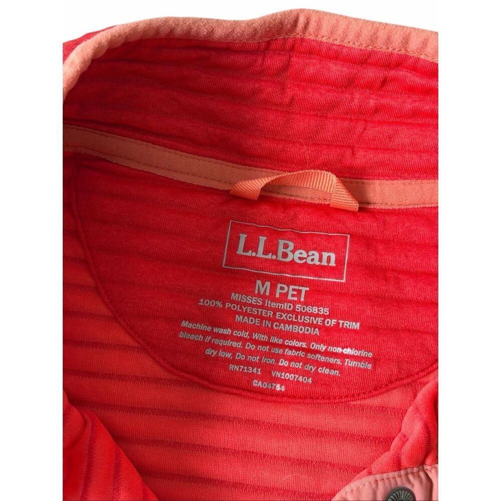 Ll Bean Pullover Allright Red Size Medium Petite - image 4